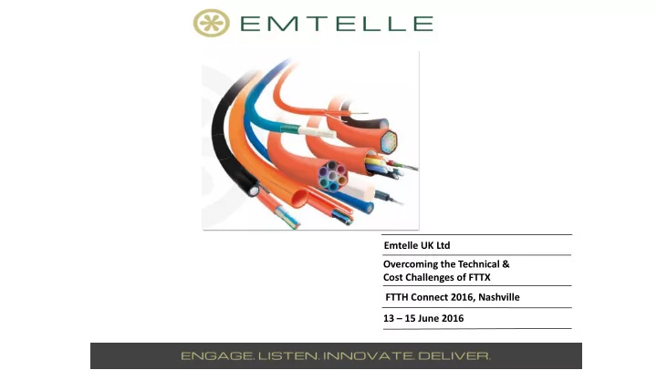 ftth connect 2016 nashville 13 15 june 2016 update on