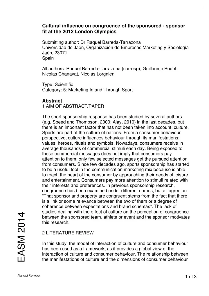 easm 2014