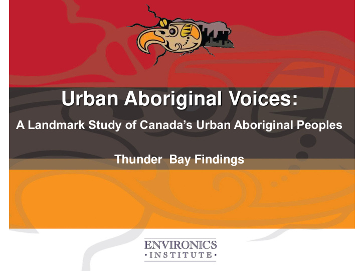 urban aboriginal voices