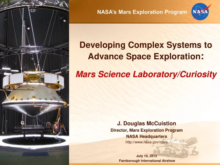advance space exploration