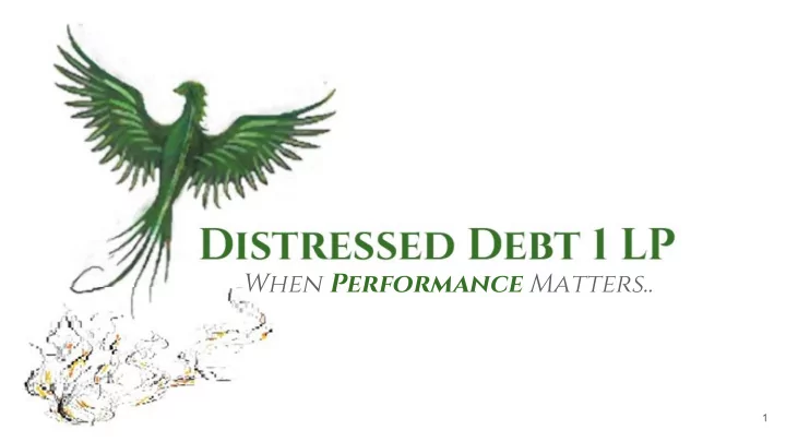 when performance matters