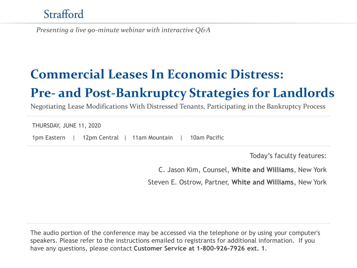 commercial leases in economic distress