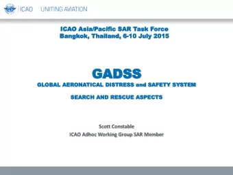 GADSS  GAD  SS  GL  GLOB  OBAL  L AER  ERON  ONATICA  TICAL  L DISTRESS  ISTRESS an  and  d SA