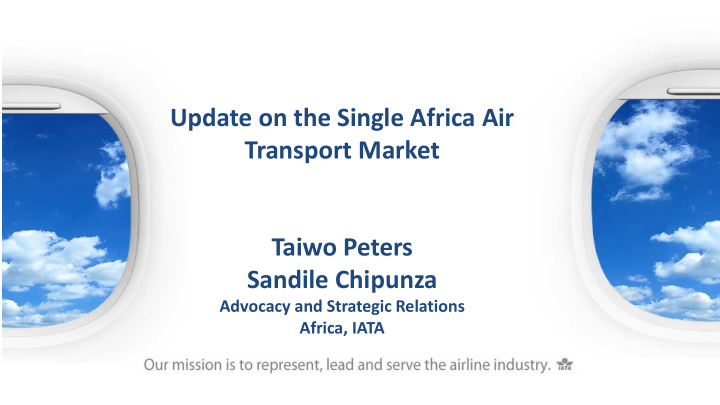 aviation benefits in africa