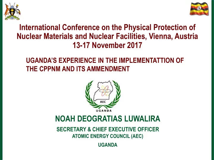 international conference on the physical protection of