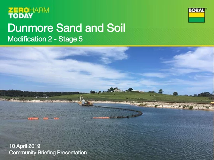 dunmore sand and soil