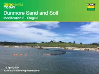 Dunmore Sand and Soil  Modif  ific  ication 2  2 - Stage 5  10  10 Apr  April  il 20  2019  19  Com
