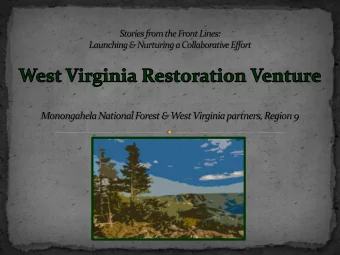 Foundations of Collaboration Take Homes:  1.  Landscape scale priority implementation  2.