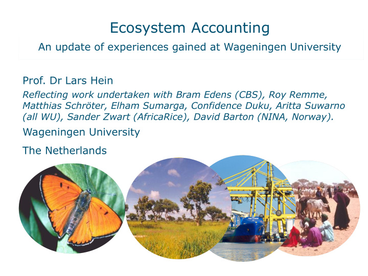 ecosystem accounting