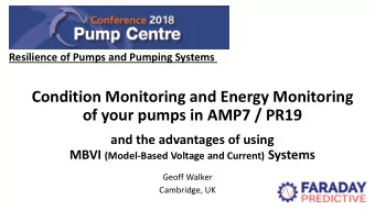 of your pumps in AMP7 / PR19  and the advantages of using MBVI (Model-Based Voltage and Current)
