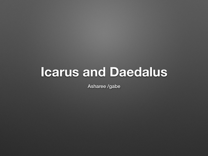 icarus and daedalus