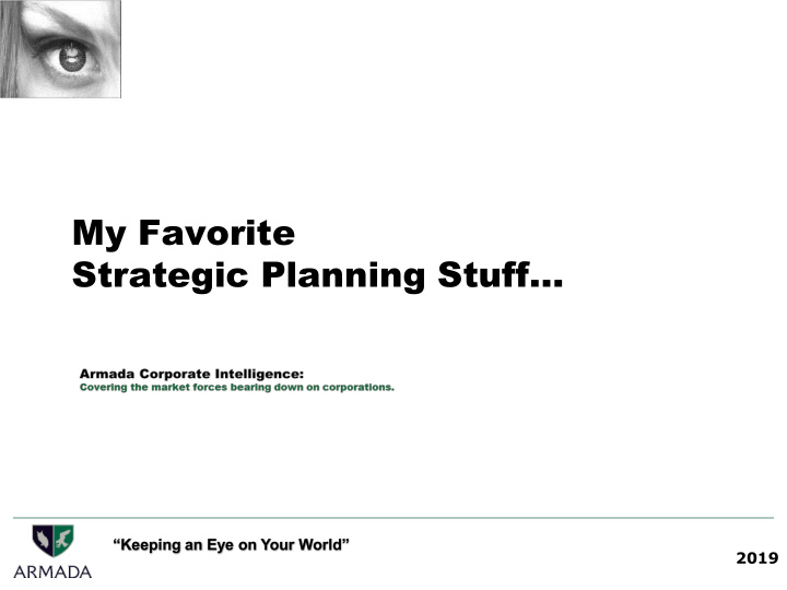 strategic planning stuff