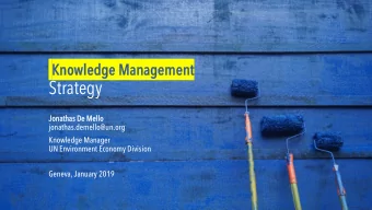 Strategy  Jo  Jonath  thas De  De M  Mello  jonathas.demello@un.org  Knowledge Manager  UN