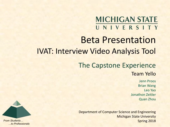 beta presentation