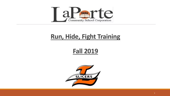 run hide fight training