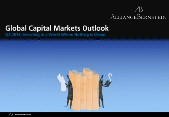 This presentation is provided by AllianceBernstein Australia Limited. This presentation does not