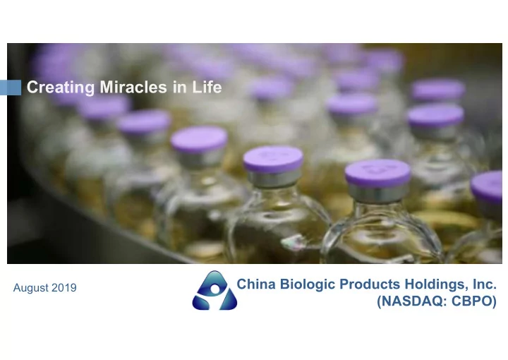 creating miracles in life