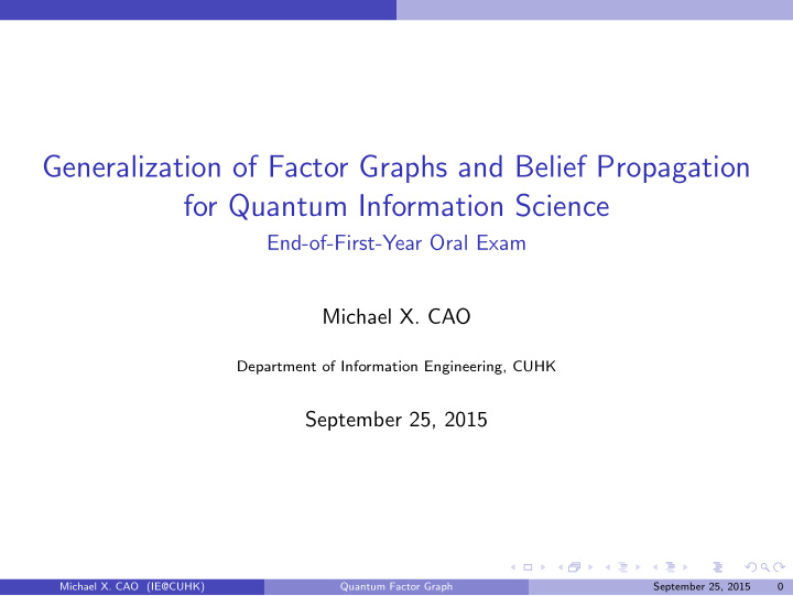 generalization of factor graphs and belief propagation