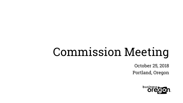 commission meeting