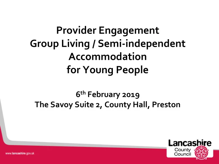 group living semi independent