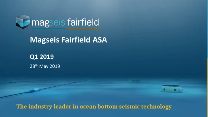 magseis fairfield asa