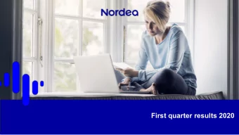 First quarter results 2020  Disclaimer  This presentation contains forward-looking statements that