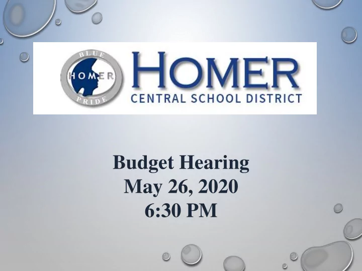 budget hearing