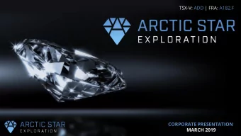 TSX-V: ADD | FRA: A182.F CORPORATE PRESENTATION MARCH 2019  CAUTIONARY STATEMENT ON FORWARD