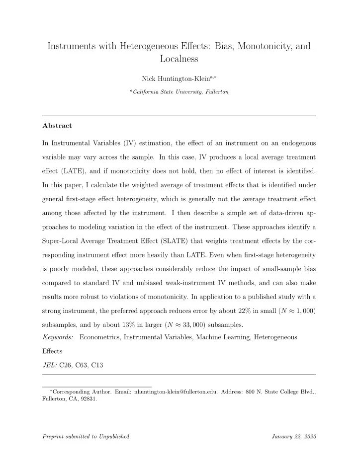 instruments with heterogeneous effects bias monotonicity