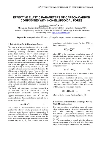RVE =  ( ) ,  (2)  i  NI  the  effective  elastic  properties  of  materials  H  H  containing