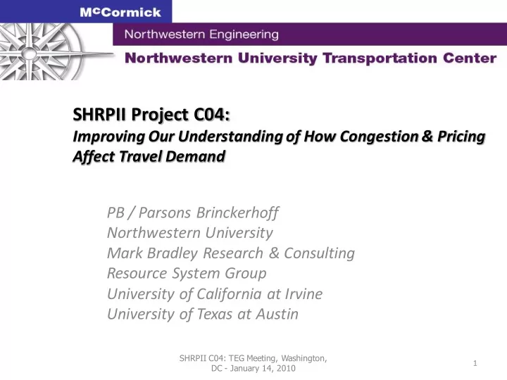 shrpii project c04