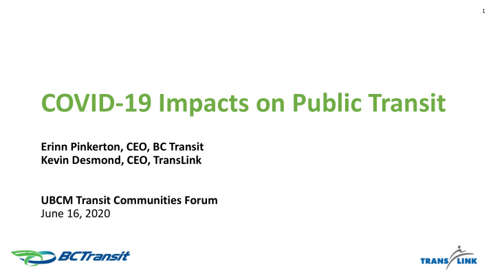 covid 19 impacts on public transit