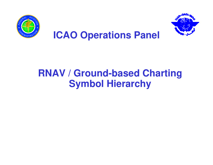 icao operations panel rnav ground based charting symbol