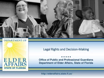 ..  Office of Public and Professional Guardians  Department of Elder Affairs, State of Florida
