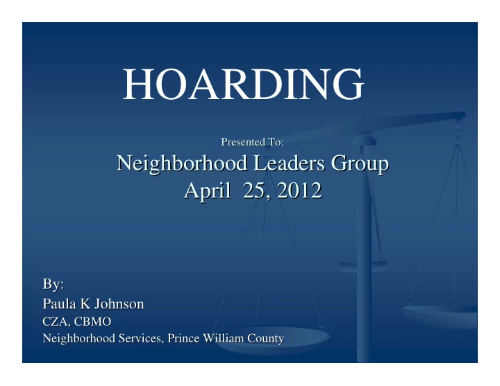 hoarding