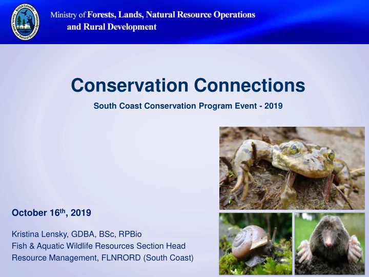 conservation connections