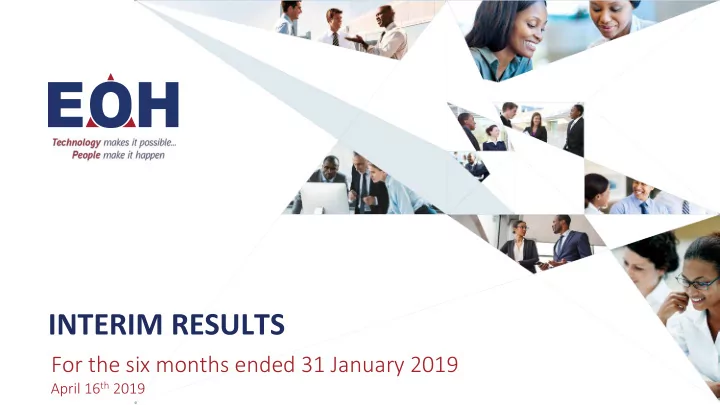 interim results