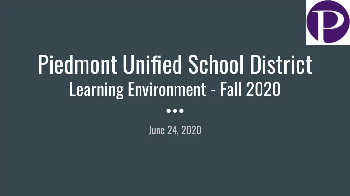 piedmont unified school district