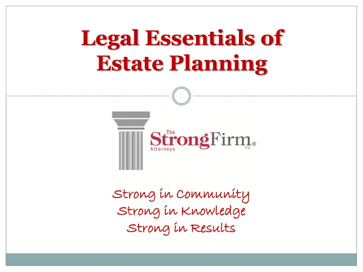 legal essentials of