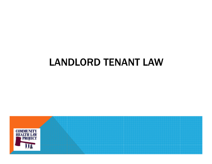 landlord tenant law anti eviction act