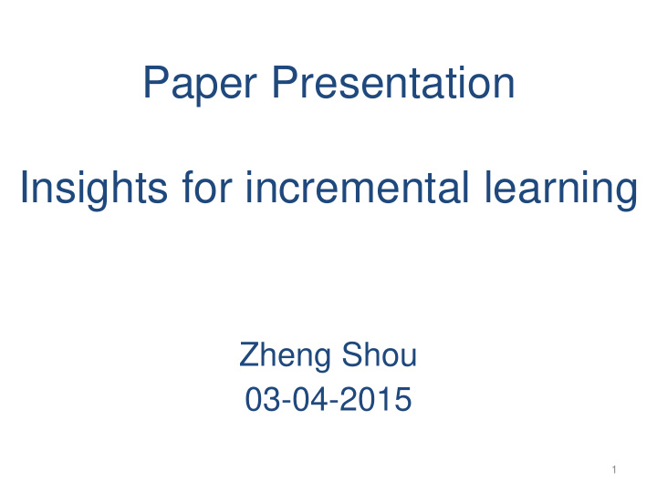 paper presentation