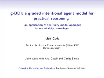 g-BDI: a graded intentional agent model for  practical reasoning  an application of the fuzzy