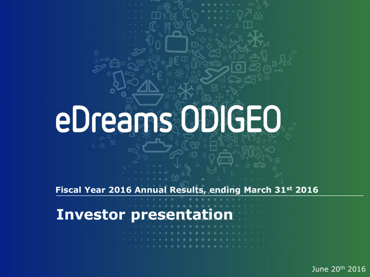 investor presentation