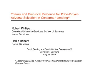 Robert Phillips  Columbia University Graduate School of Business  Nomis Solutions  Robin Raffard