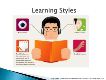 http://www.home-school.com/news/discover-your-learning-style.php  What is a learning style?  As