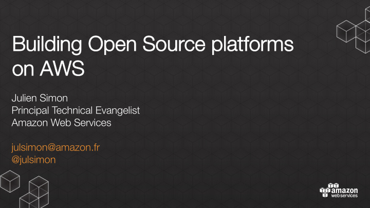 building open sour building open source platforms ce