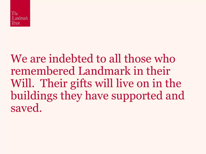 we are indebted to all those who