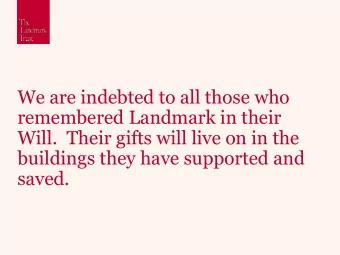 We are indebted to all those who  remembered Landmark in their  text and click tab or press