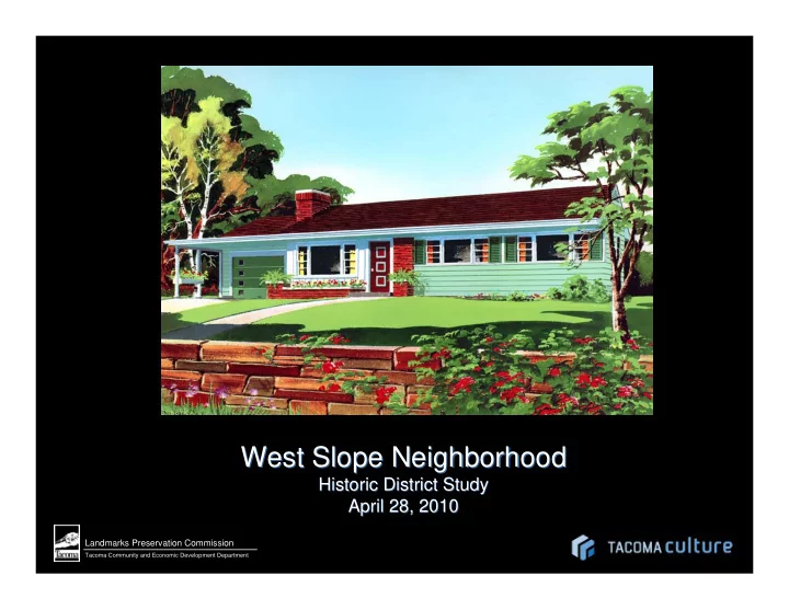 west slope neighborhood west slope neighborhood