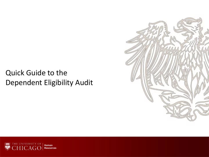 dependent eligibility audit dependent eligibility audit